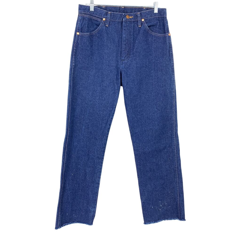 Wrangler Customized Cut Off Jeans 100% Cotton Mens Size 31" Waist Medium Wash